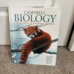 Pearson Campbell Biology Textbook with Teal and Rust Cover